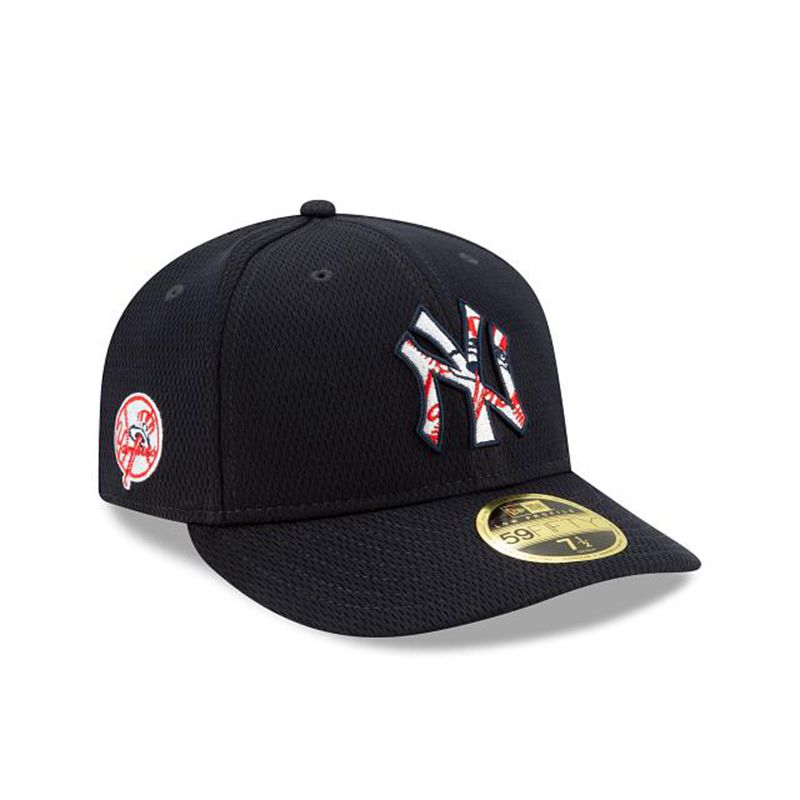 MLB New York Yankees 2021 Spring Training Low Profile 59Fifty Fitted (SSA6551) - Blue New Era Caps